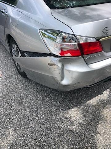 Client's Car First Crash